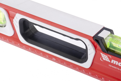 Уровень алюминиевый, магнит, фрезерованный, 3 глазка (1 зеркальный) двухкомпонентные рукоятки, 1200 мм Matrix купить в Москве с доставкой по всей России | ProtosMarket.ru