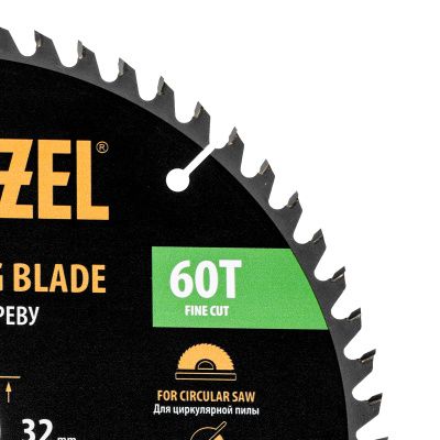 Пильный диск по дереву ф250 х 32 мм, 60 зубьев Denzel купить в Москве с доставкой по всей России | ProtosMarket.ru