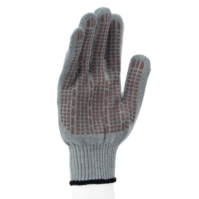 Перчатки трикотажные, акрил, ПВХ гель, "Протектор", серая туча, оверлок Сибртех купить в Москве с доставкой по всей России | ProtosMarket.ru