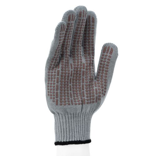 Перчатки трикотажные, акрил, ПВХ гель, "Протектор", серая туча, оверлок Сибртех купить в Москве с доставкой по всей России | ProtosMarket.ru