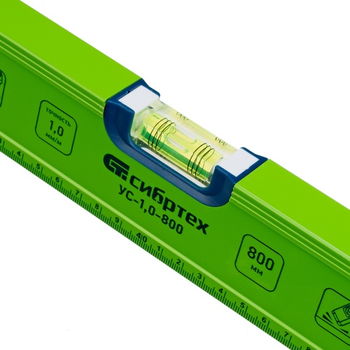 Уровень алюминиевый УС-1, 0-800, фрезерованный, 3 глазка, рукоятки, 800 мм Сибртех купить в Москве с доставкой по всей России | ProtosMarket.ru