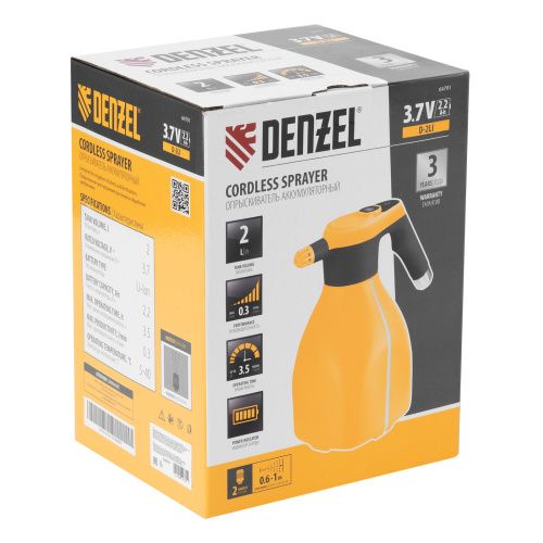 Опрыскиватель аккумуляторный D-2LI, 2 л, 3,7 В, 2,2 Ач Denzel купить в Москве с доставкой по всей России | ProtosMarket.ru