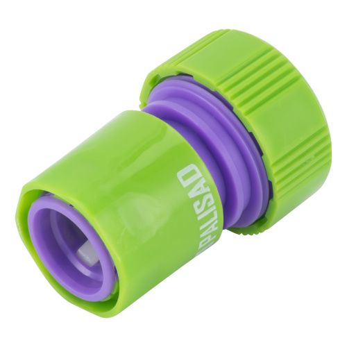 Соединитель пластмассовый, быстросъемный для шланга 3/4, аквастоп Palisad купить в Москве с доставкой по всей России | ProtosMarket.ru