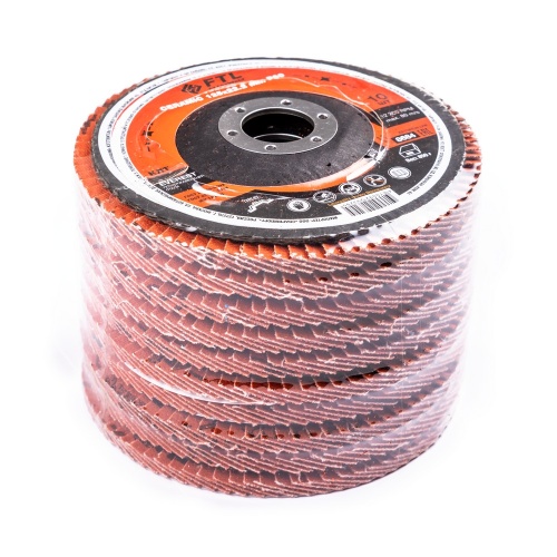 Круг лепестковый с керамическим абразивом для шлифования по нержавеющей стали FTL Everest 27 125 х 22,2 мм P60 купить в Москве с доставкой по всей России | ProtosMarket.ru