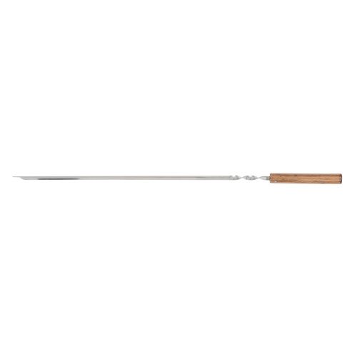 Шампур угловой, 750 x 12 x 2 мм, с цельной деревянной рукояткой, нержавеющая сталь, Camping Palisad купить в Москве с доставкой по всей России | ProtosMarket.ru
