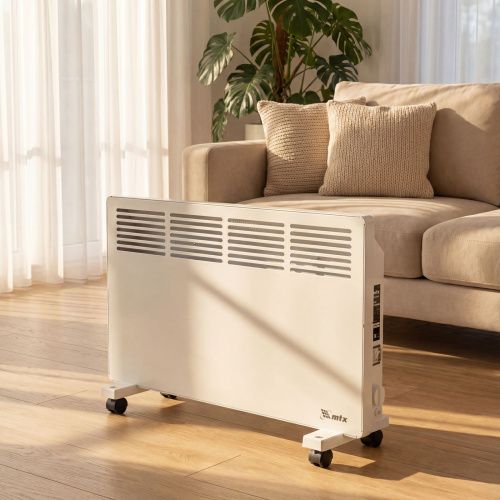 Конвектор электрический КМ-1500.2, 230 В, 1500 Вт, X-образный нагреватель, колеса, термостат MTX купить в Москве с доставкой по всей России | ProtosMarket.ru