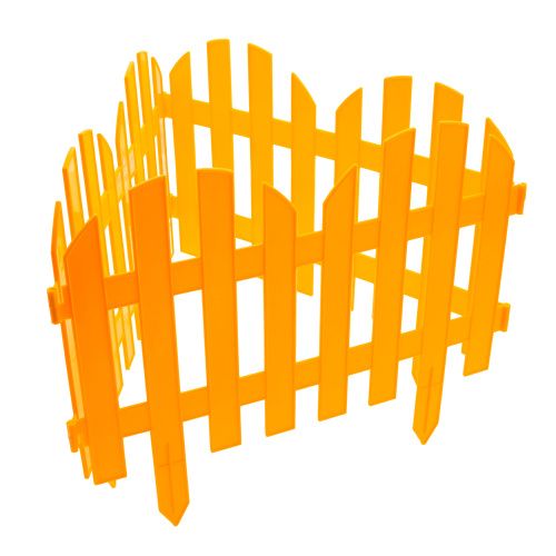 Забор декоративный "Романтика", 28 х 300 см, желтый, Palisad купить в Москве с доставкой по всей России | ProtosMarket.ru