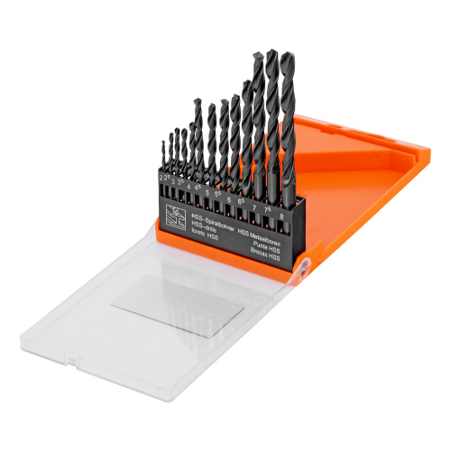 Набор сверл по металлу, 2-8 мм, (через 0.5 мм) HSS 13 шт, цилиндрический хвостовик Sparta купить в Москве с доставкой по всей России | ProtosMarket.ru