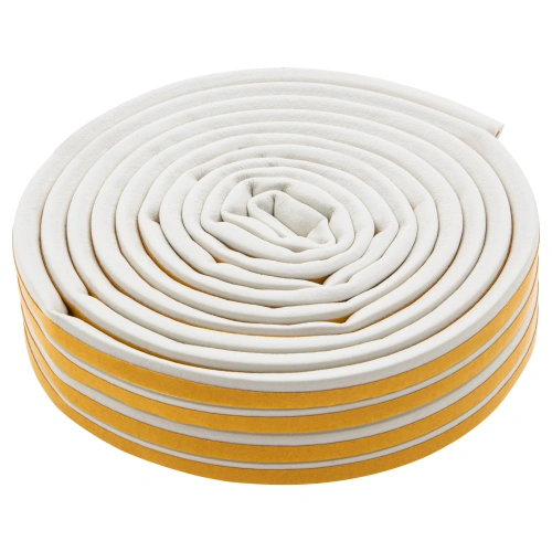 Уплотнитель резиновый, 12 м, профиль "D", белый Сибртех купить в Москве с доставкой по всей России | ProtosMarket.ru