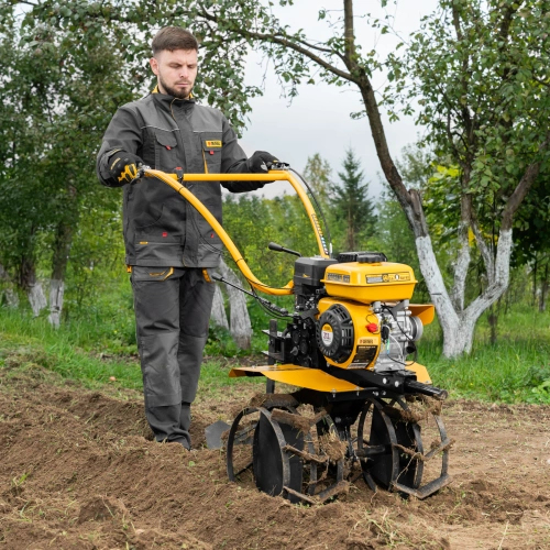 Мотоблок DPT-370S, 7 л.с., ремен.сцеп, фрез 3х4, ШОМ, передачи 3В/1Н Denzel по ценам производителя в Москве с доставкой по всей России