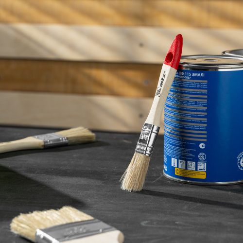 Кисть плоская "Стандарт" 3/4" (20 мм) натуральная щетина, деревянная ручка MTX купить в Москве с доставкой по всей России | ProtosMarket.ru