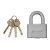 Замок навесной, хромированное покрытие 60 мм Matrix купить в Москве с доставкой по всей России | ProtosMarket.ru