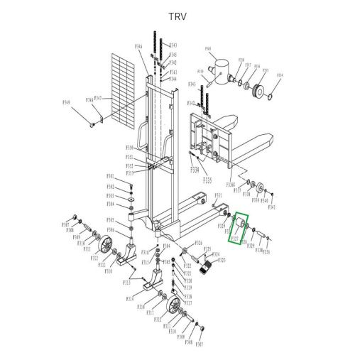 Ролик подвильный 74х58 для TRV черный полиуретановый купить в Москве с доставкой по всей России | ProtosMarket.ru