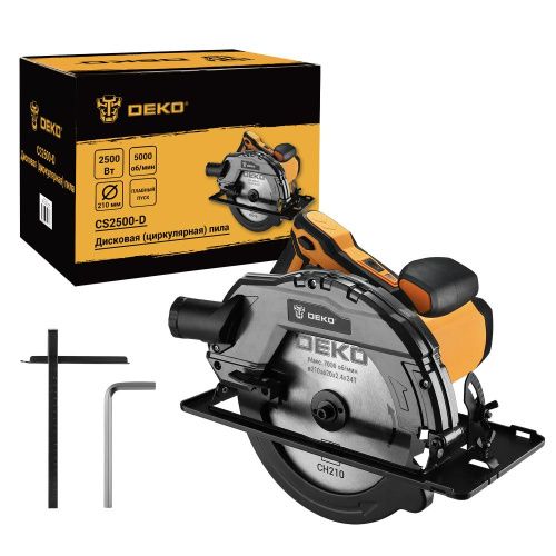 Дисковая (циркулярная) пила DEKO CS2500-D, 2500Вт, 210мм диск купить в Москве с доставкой по всей России | ProtosMarket.ru