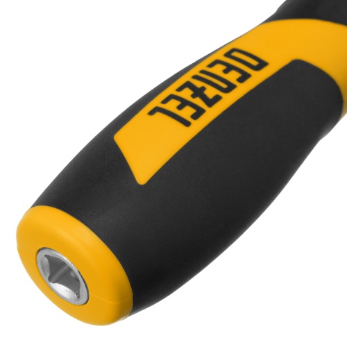 Набор инструментов, 1/2", 1/4", CrV, S2, пластиковый кейс, 64 предмета Denzel купить в Москве с доставкой по всей России | ProtosMarket.ru