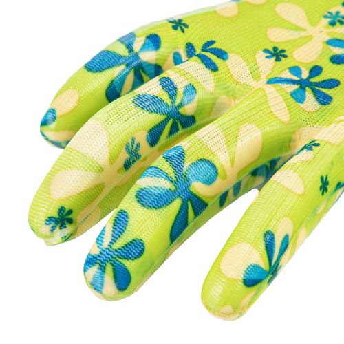 Перчатки садовые из полиэстера с нитрильным обливом, зеленые, L Palisad купить в Москве с доставкой по всей России | ProtosMarket.ru