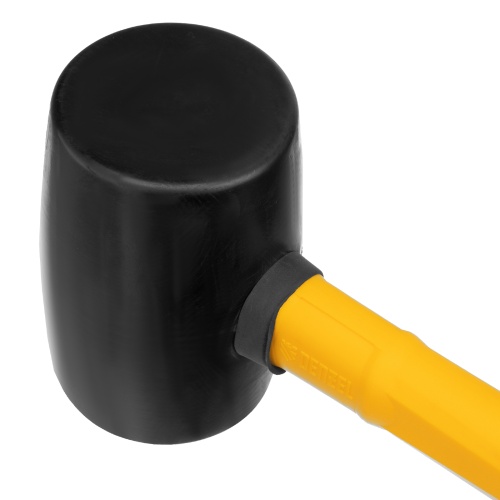 Киянка резиновая, 450 г, черная, фибергласовая рукоятка c TPR покрытием Denzel купить в Москве с доставкой по всей России | ProtosMarket.ru