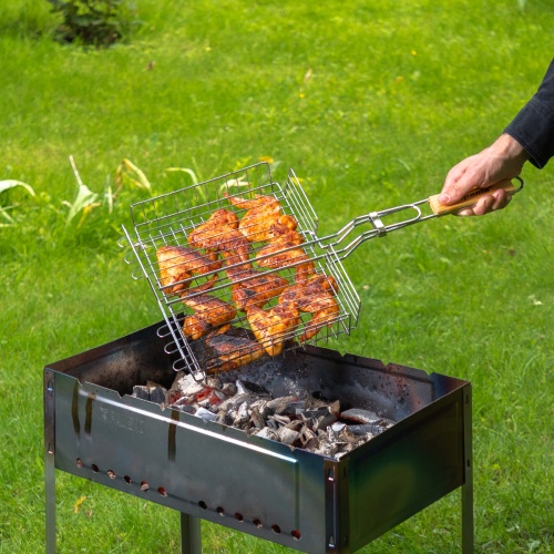 Мангал с ребрами жесткости 500 х 300 х 500 мм, Россия Camping Palisad купить в Москве с доставкой по всей России | ProtosMarket.ru