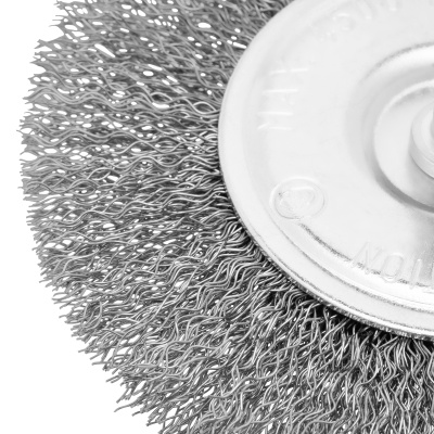 Щетка для дрели 100 мм, плоская со шпилькой, витая проволока Сибртех купить в Москве с доставкой по всей России | ProtosMarket.ru