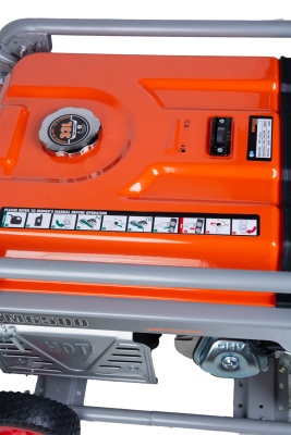 Генератор бензиновый TOR KM6500H 5,0 кВт 220В 27 л с электростартером и колесами купить в Москве с доставкой по всей России | ProtosMarket.ru