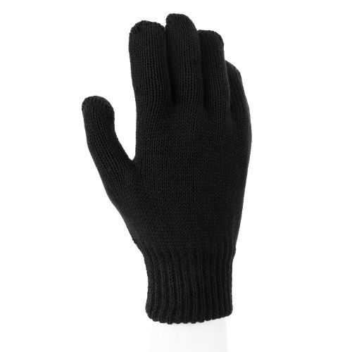 Перчатки трикотажные, акрил, двойные, черный, двойная манжета Сибртех купить в Москве с доставкой по всей России | ProtosMarket.ru