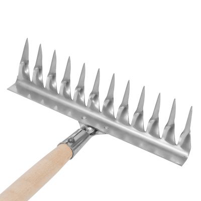 Грабли, нержавеющая сталь, 290 х 1300 мм, 12 витых зубьев, деревянный черенок, Сибртех купить в Москве с доставкой по всей России | ProtosMarket.ru