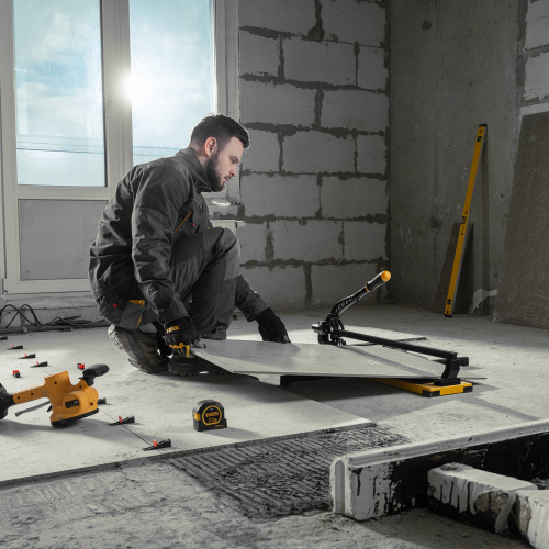 Плиткорез рельсовый 600х16мм, каретка на подш., стальная станина, усил. рукоятка-пенал Denzel купить в Москве с доставкой по всей России | ProtosMarket.ru