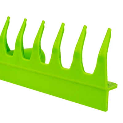 Грабли пластиковые, 380 мм, 11 прямых зубьев, усиленные, без черенка, Сибртех купить в Москве с доставкой по всей России | ProtosMarket.ru