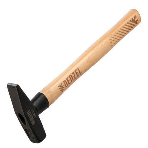 Молоток слесарный, 300 г, кованый квадратный боек, буковая рукоятка Denzel купить в Москве с доставкой по всей России | ProtosMarket.ru