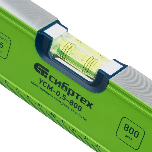 Уровень алюминиевый УСМ-0,5-800, фрезерованный, 3 глазка, магнитный, рукоятки, 800 мм Сибртех купить в Москве с доставкой по всей России | ProtosMarket.ru
