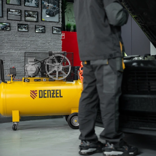 Компрессор воздушный BCI3000-T/200, ременный привод , 3.0 кВт, 200 литров, 530 л/мин Denzel по ценам производителя в Москве с доставкой по всей России