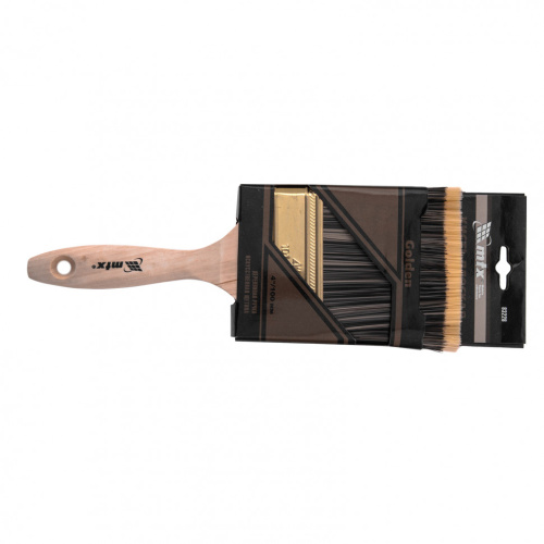 Кисть плоская Golden 4", искусственная щетина, деревянная ручка MTX купить в Москве с доставкой по всей России | ProtosMarket.ru