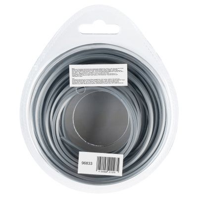 Леска для триммера армированная алюминием квадратная, 2,0мм х 15м, блистер ALUFLEX Denzel купить в Москве с доставкой по всей России | ProtosMarket.ru