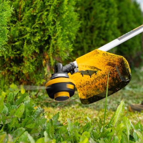 Триммер бензиновый мультифункциональный DGT-52S-MAX, 52 см3, разъёмная штанга Denzel купить в Москве с доставкой по всей России | ProtosMarket.ru