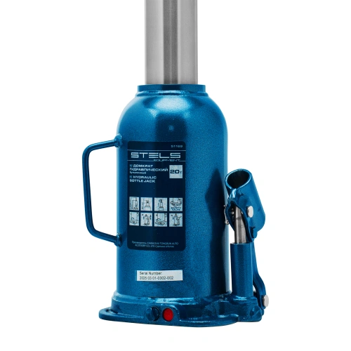 Домкрат гидравлический бутылочный, 20 т, h подъема 235-445 мм Stels по ценам производителя в Москве с доставкой по всей России