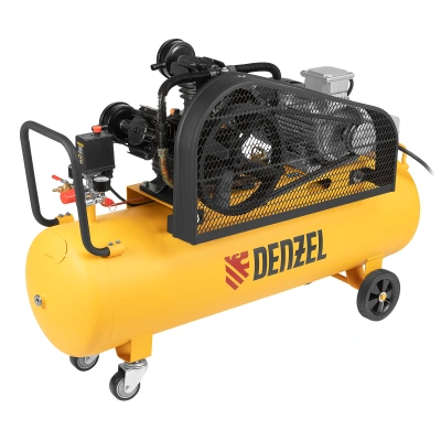 Компрессор воздушный BCW3000-T/100, ременный привод, 3.0 кВт, 100 литров, 520 л/мин Denzel купить в Москве с доставкой по всей России | ProtosMarket.ru