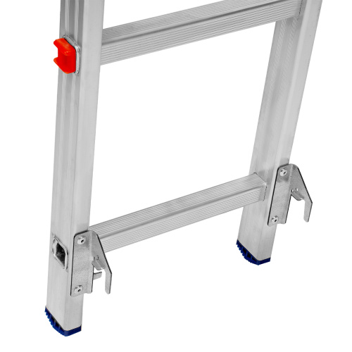 Лестница, 2 х 13 ступеней, алюминиевая, двухсекционная, Сибртех купить в Москве с доставкой по всей России | ProtosMarket.ru