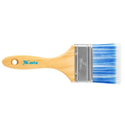 Кисть плоская "Евро" 3", искусственная щетина, деревянная ручка MTX купить в Москве с доставкой по всей России | ProtosMarket.ru