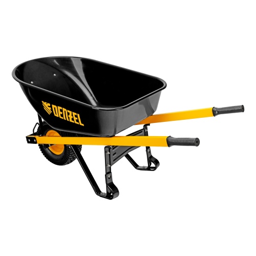 Тачка строительная, усиленная, объем 140 л, 230 кг, колесо 15х6.00-6 Denzel купить в Москве с доставкой по всей России | ProtosMarket.ru