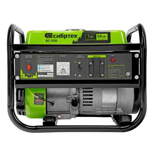Генератор бензиновый БС-1200, 1 кВт, 230 В, четырехтактный, 5.5 л, ручной стартер Сибртех купить в Москве с доставкой по всей России | ProtosMarket.ru