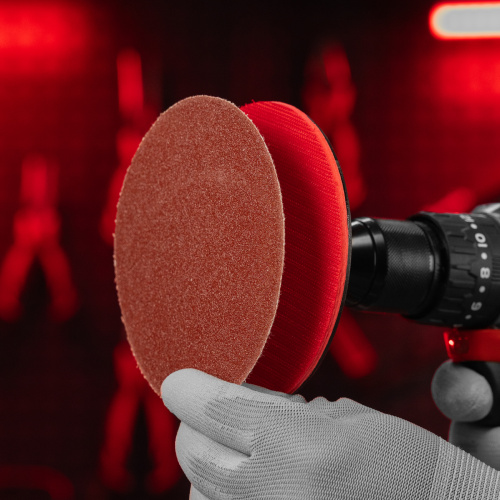 Круг абразивный на ворсовой подложке под "липучку", P 80, 115 мм, 10 шт Matrix купить в Москве с доставкой по всей России | ProtosMarket.ru