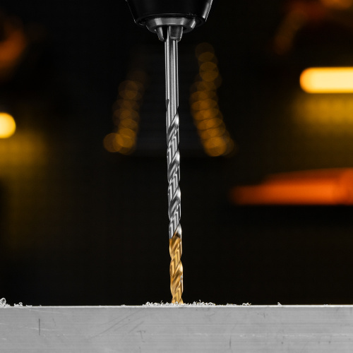 Сверло спиральное по металлу 5,5 х 139 мм, Р6М5, Golden Tip, удлиненное Denzel купить в Москве с доставкой по всей России | ProtosMarket.ru