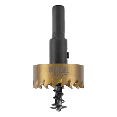 Коронка по металлу HSS, 32 мм, нитридтитановое покрытие Denzel купить в Москве с доставкой по всей России | ProtosMarket.ru