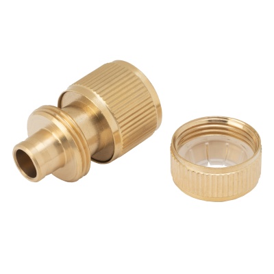 Соединитель латунный, быстросъемный для шланга 1/2, аквастоп Palisad купить в Москве с доставкой по всей России | ProtosMarket.ru
