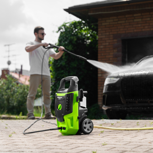 Моечная машина высокого давления АМ-1800, 1800 Вт, 140 бар, 350 л/ч, колесная Сибртех купить в Москве с доставкой по всей России | ProtosMarket.ru