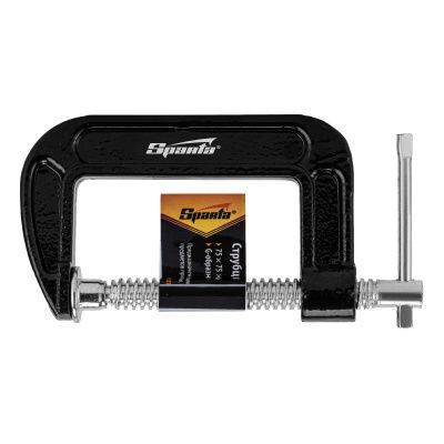 Струбцина G-образная, 75 мм Sparta купить в Москве с доставкой по всей России | ProtosMarket.ru