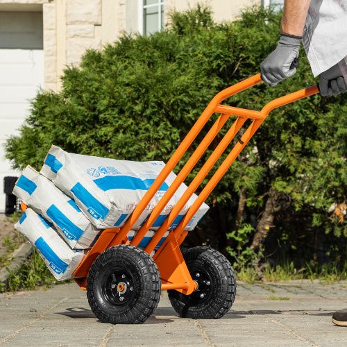 Тележка ручная 2-х колесная, облегченная, г/п 150кг, откидная платформа 430х355мм Сибртех купить в Москве с доставкой по всей России | ProtosMarket.ru