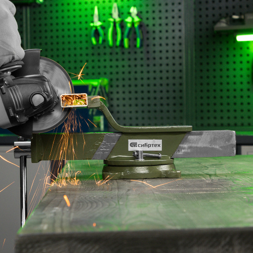 Тиски слесарные, 200 мм, стальные, поворотные Сибртех купить в Москве с доставкой по всей России | ProtosMarket.ru