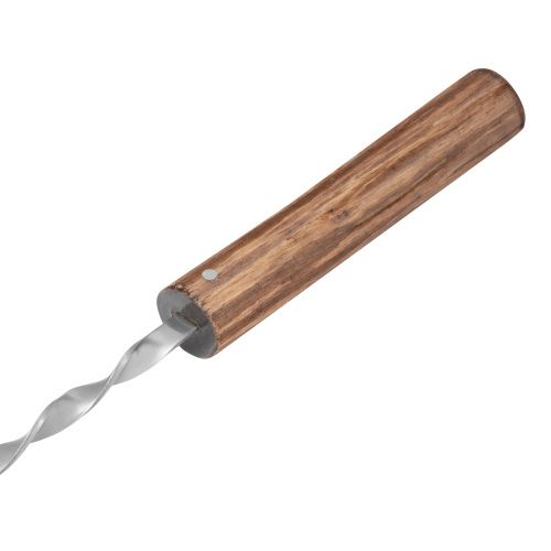 Шампур плоский 650 x 10 x 2,5 мм, с цельной деревянной рукояткой, нержавеющая сталь, Camping Palisad купить в Москве с доставкой по всей России | ProtosMarket.ru