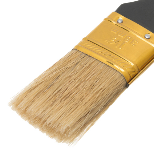 Кисть плоская "Профи" 1.5", натуральная щетина, деревянная ручка MTX купить в Москве с доставкой по всей России | ProtosMarket.ru